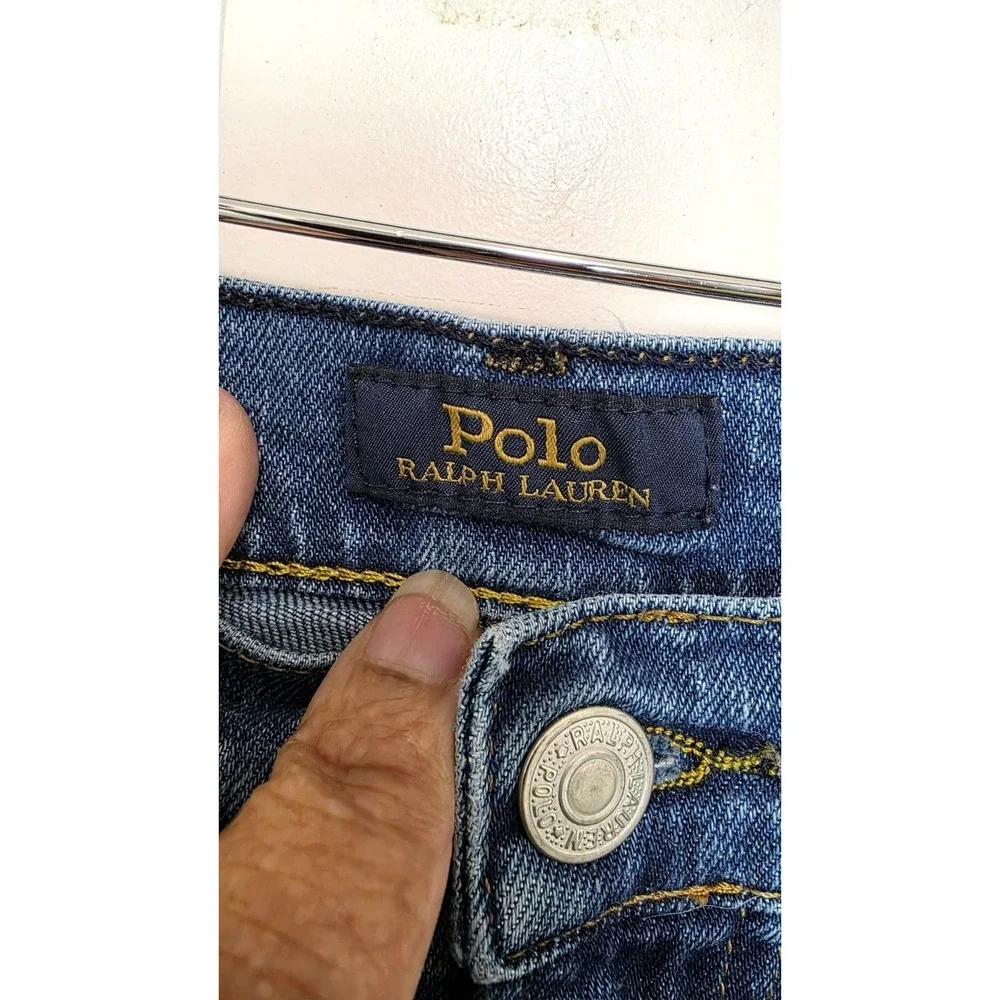 Polo Ralph Lauren The Sullivan Slim Fit Jeans Kids 12 Blue Denim Straight-Leg